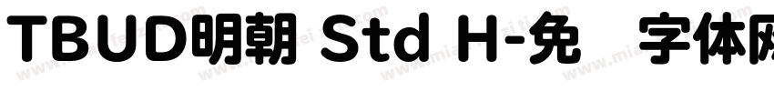 TBUD明朝 Std H字体转换